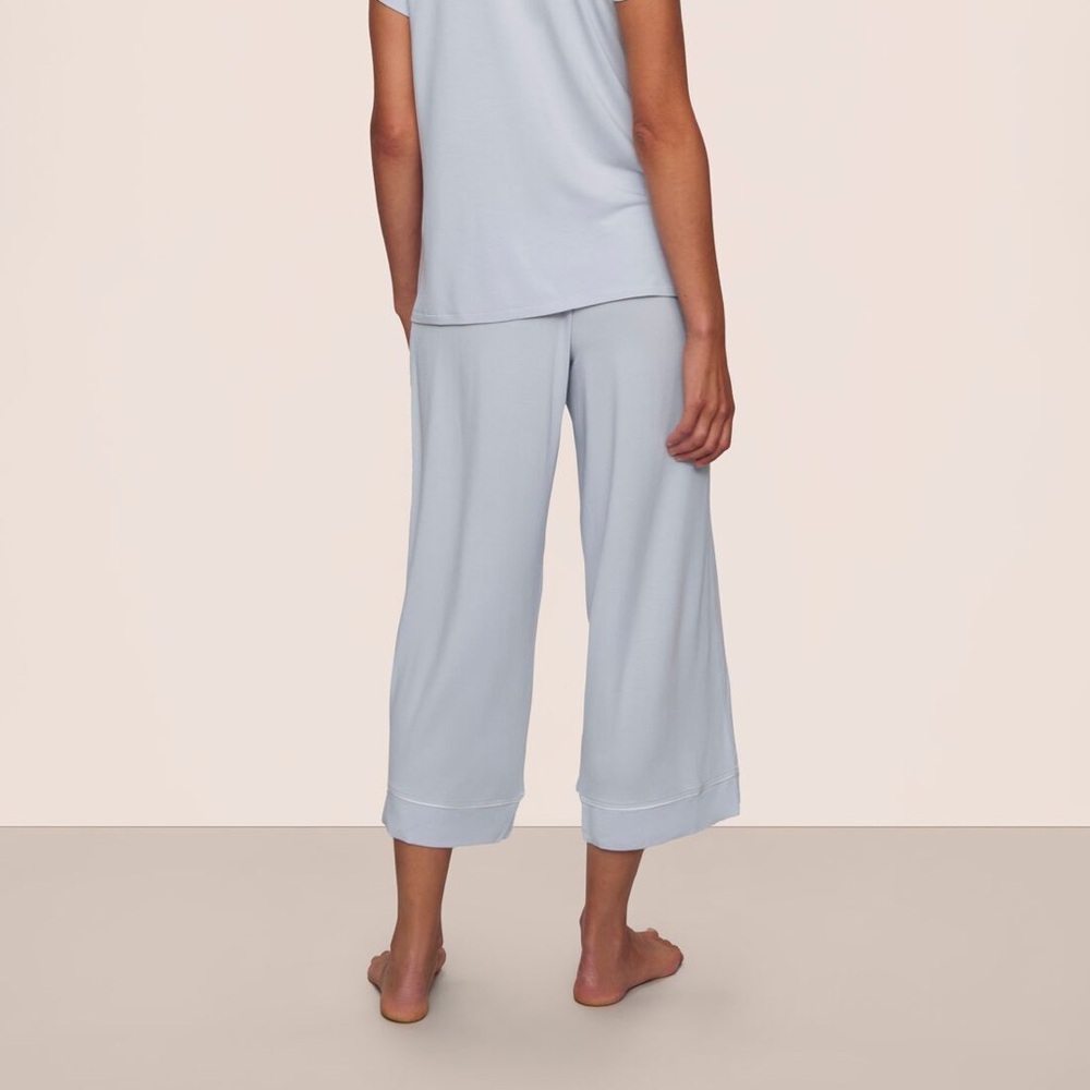 Eberjey Gisele TENCEL™ Modal Cropped PJ pants size XL soft blue - Picture 2 of 8